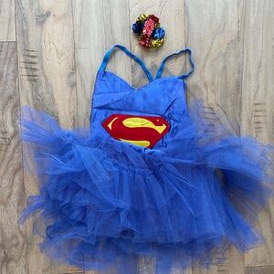 Excellent Condition Girl's Superman-Themed Ballet Costume